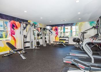 Fitness Center with workout equipment